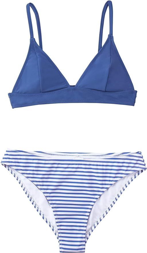 CUPSHE Women's Bikini Triangle Sexy Lace Up Two Piece Bathing Suit | Amazon (US)