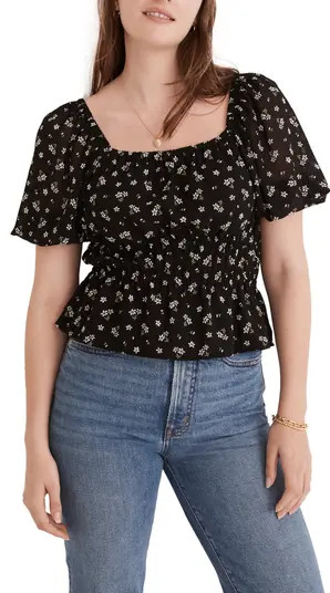 Zira Shirred Puff Sleeve Blouse | Nordstrom