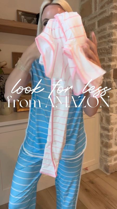 Amazon look for less pajamas! The perfect lightweight pair for spring and summer that come in so many colors! They are around $30! I’m wearing a size M!
.


#LTKFindsUnder50 #LTKSaleAlert #LTKStyleTip