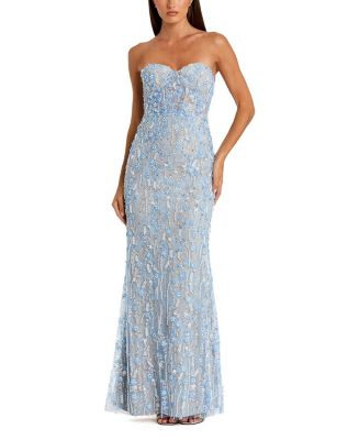 Embellished Lace Strapless Bustier Gown | Bloomingdale's (AU)