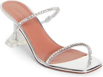 Amina Muaddi Gilda Crystal Glass Sandal (Women) | Nordstrom | Nordstrom