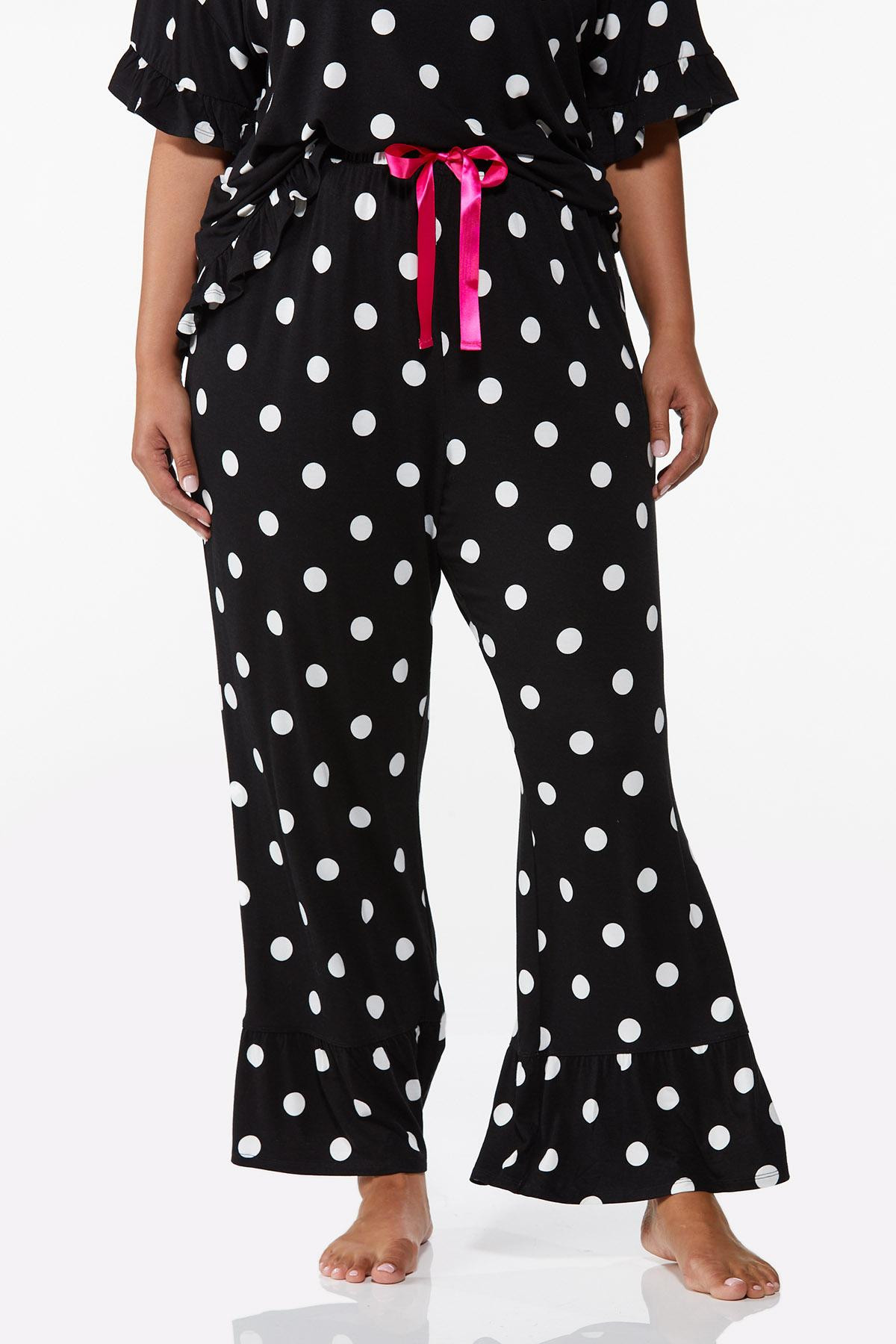 Plus Size Polka Dot Sleep Pants | Cato Fashions