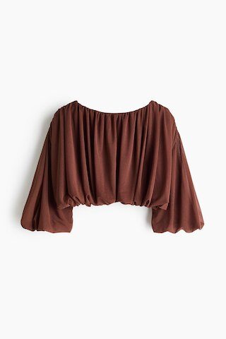 Bubble-Hem Crop Top | H&M (US + CA)