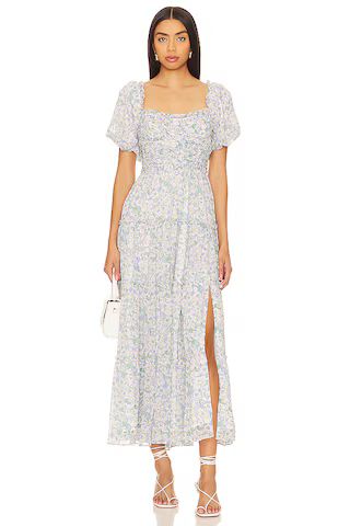 ASTR the Label Prina Dress in Blue Green Floral from Revolve.com | Revolve Clothing (Global)