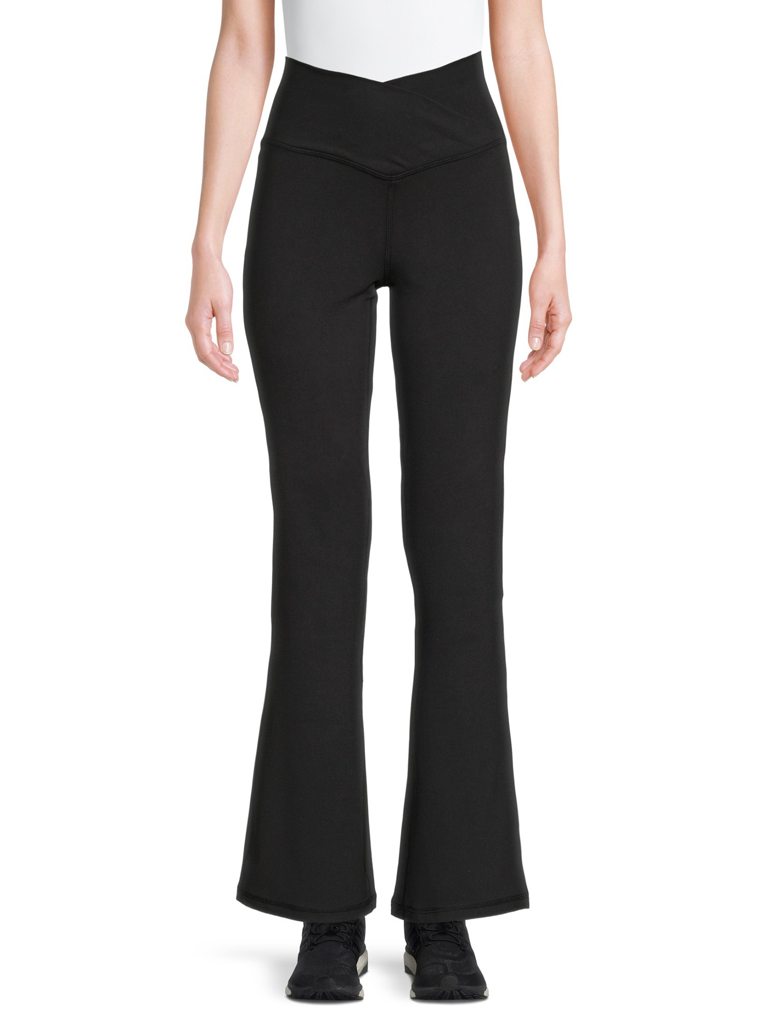 Avia Women's High Rise Crisscross Flare Leg Pants - Walmart.com | Walmart (US)