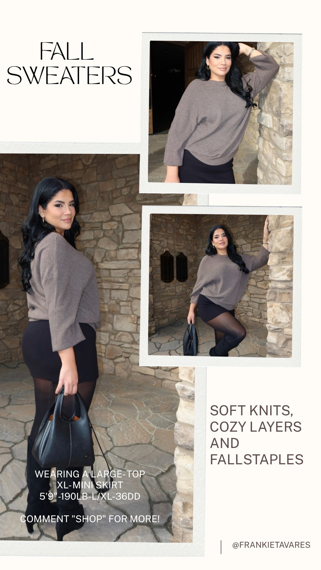 Amazon outfit details 🤍 comfy, soft fabrics and true everyday wear. I’m wearing a size large, and the boots come in wide calf options—linking everything on LTK!

#LTKMidsize #LTKOver40 #LTKootd