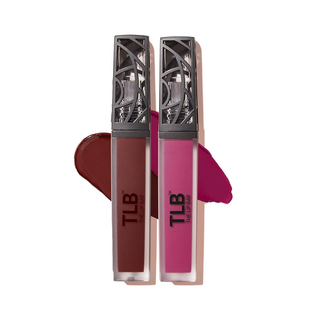 The Lip Bar - Nonstop Liquid Matte Lipstick, Brickhouse (Soft Brown) and Playmate (Electric Pink)... | Amazon (US)