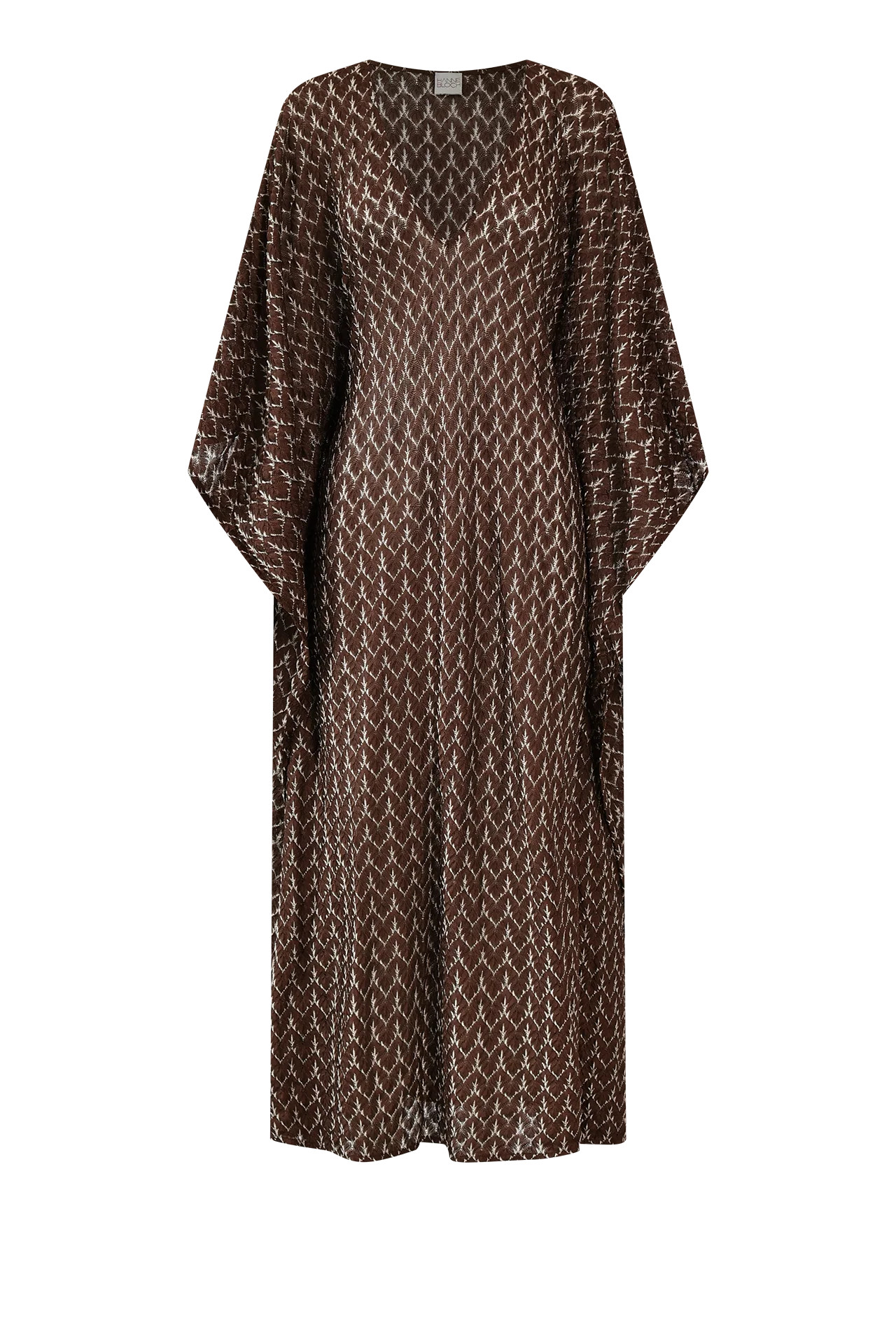 HANNE BLOCH - Brown Gold Knit Kaftan | HANNE BLOCH