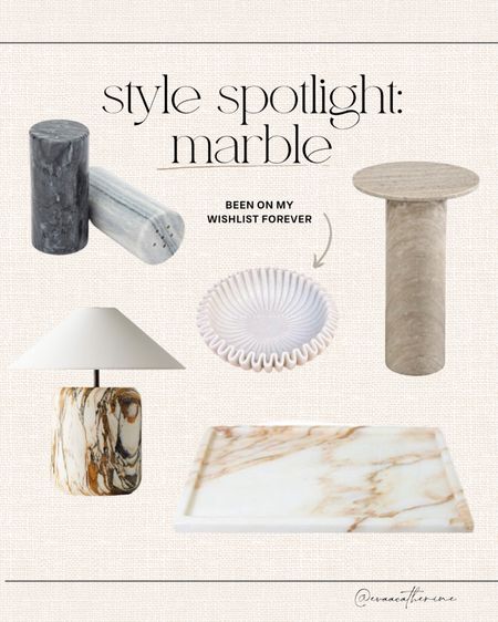 Just a few of my favorite marble pieces! This ruffled bowl has been on my wishlist forever 

#LTKhome