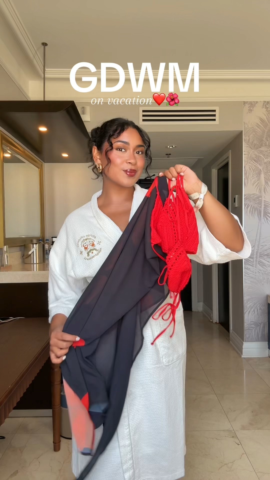 Wearing a M in the swimsuit top & L in bottoms❤️(runs true to size/ is stretchy) 

Exact sarong is from WhiteFox Boutique, can’t link on LTK but linking similar here🫶