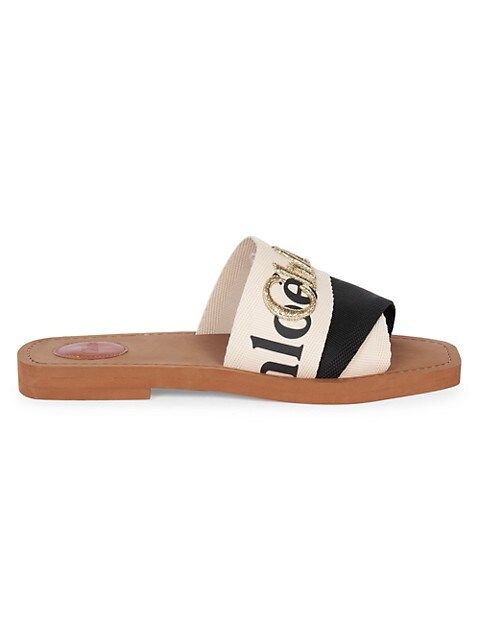 Woody Embroidered Flat Sandals | Saks Fifth Avenue