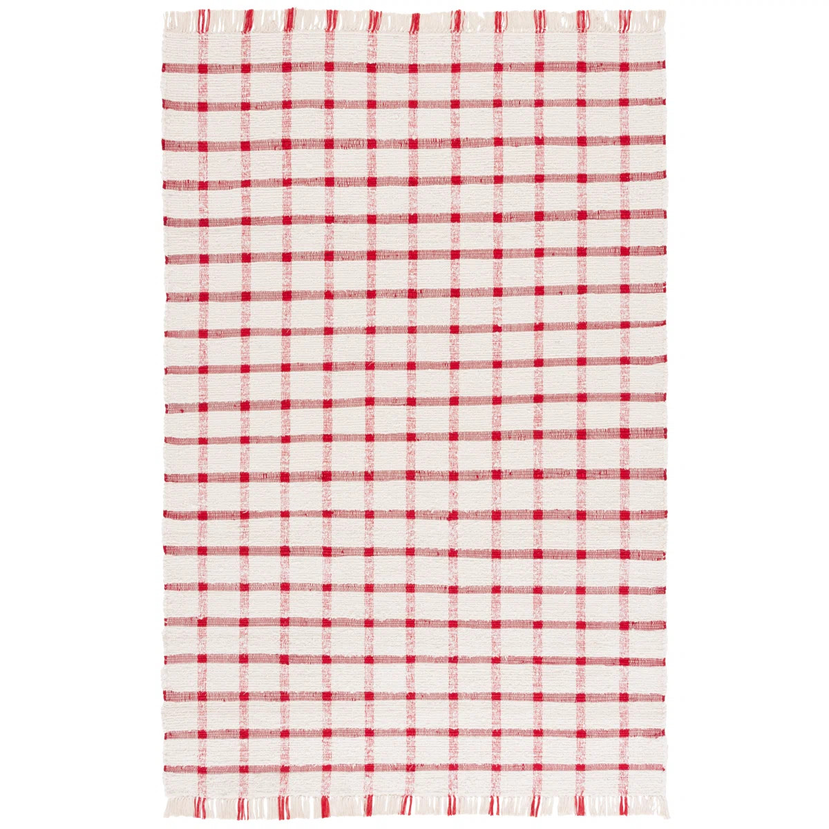 Lamoni Handwoven Recycled Cotton Plaid Rug | Wayfair North America