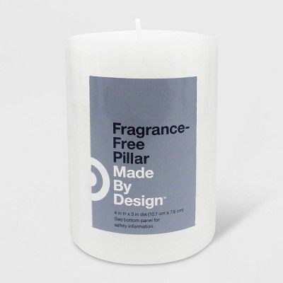 Unscented Pillar Candle White - Made By Design&#153; | Target