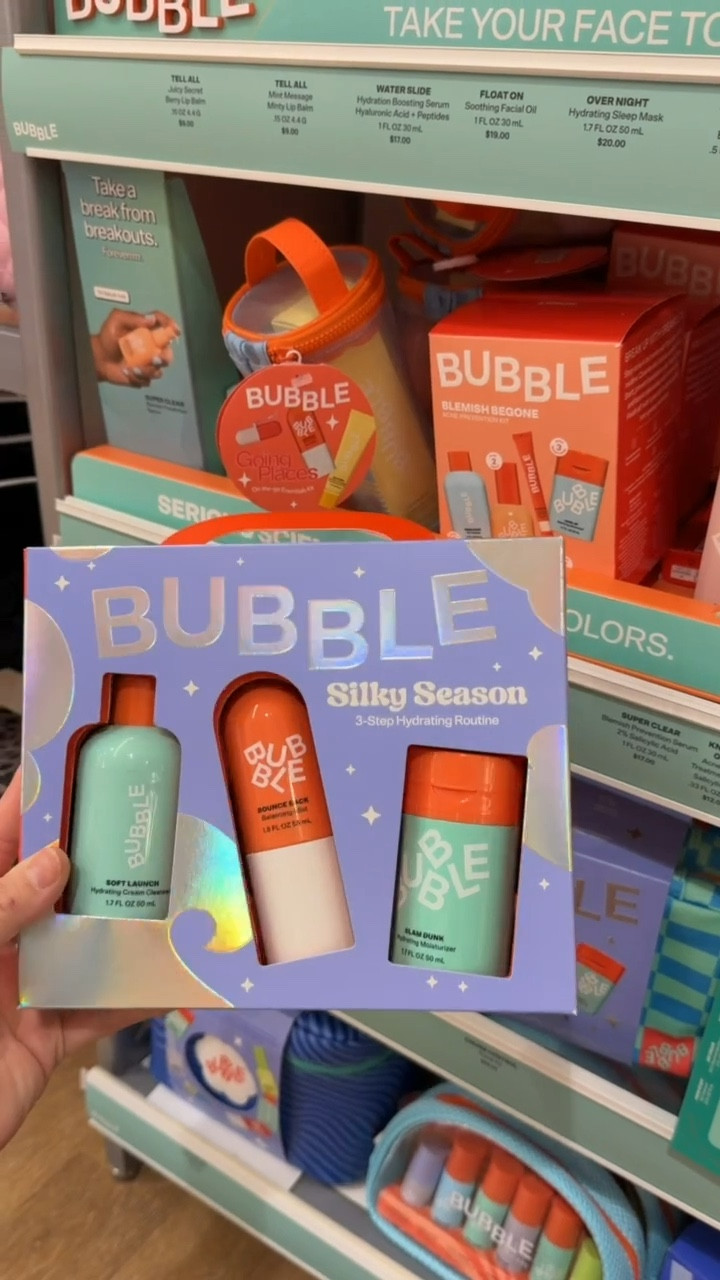 Early black Friday deal at ulta! Bubble set only $27, originally $39 value! Perfect for teens, super gentle skincare & beginner friendly! Moisturizer, cleanser, & mist! So perfect for a teen! 

Gifts for her, gifts for teen girls 

#LTKCyberWeek #LTKBeauty #LTKSaleAlert