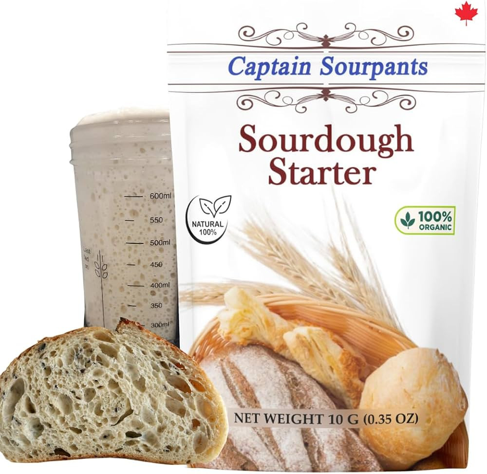 Mature Sourdough Starter Culture – 100+ Years Old Dehydrated Sourdough Starter Kit for Deliciou... | Amazon (US)