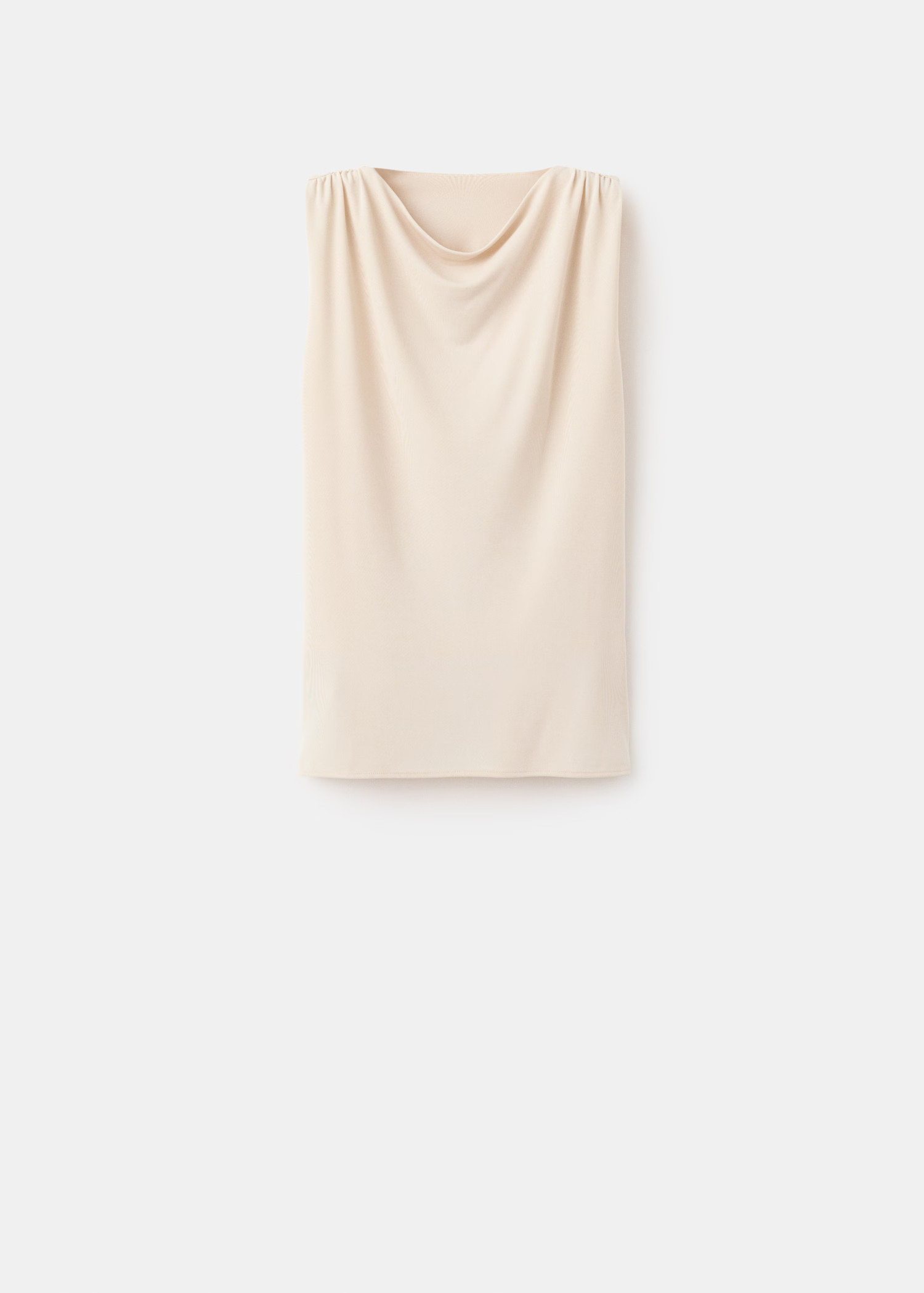 Draped top with metallic detail | MANGO (UK)