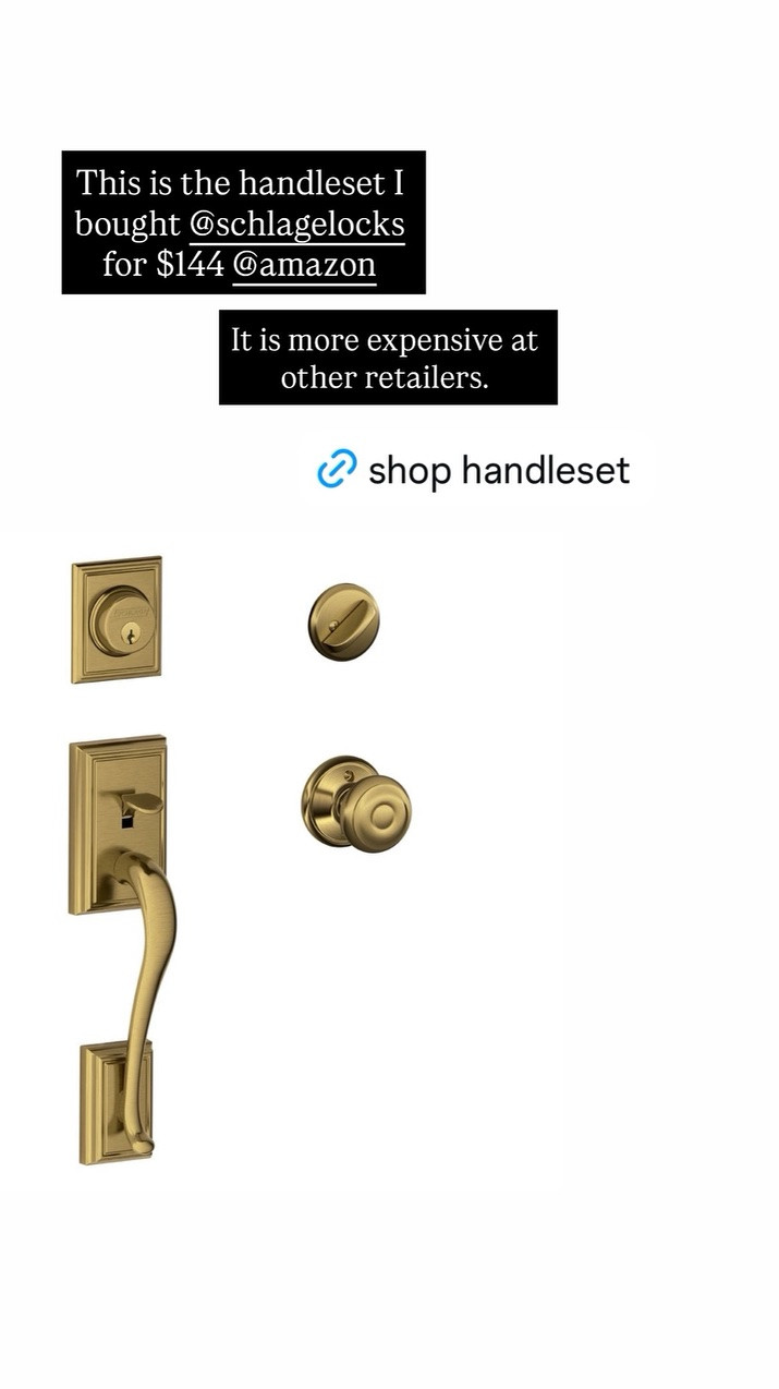 This is the handleset I bought @schlagelocks for $144 @amazon  It is more expensive at other retailers.

#LTKHome #LTKSaleAlert