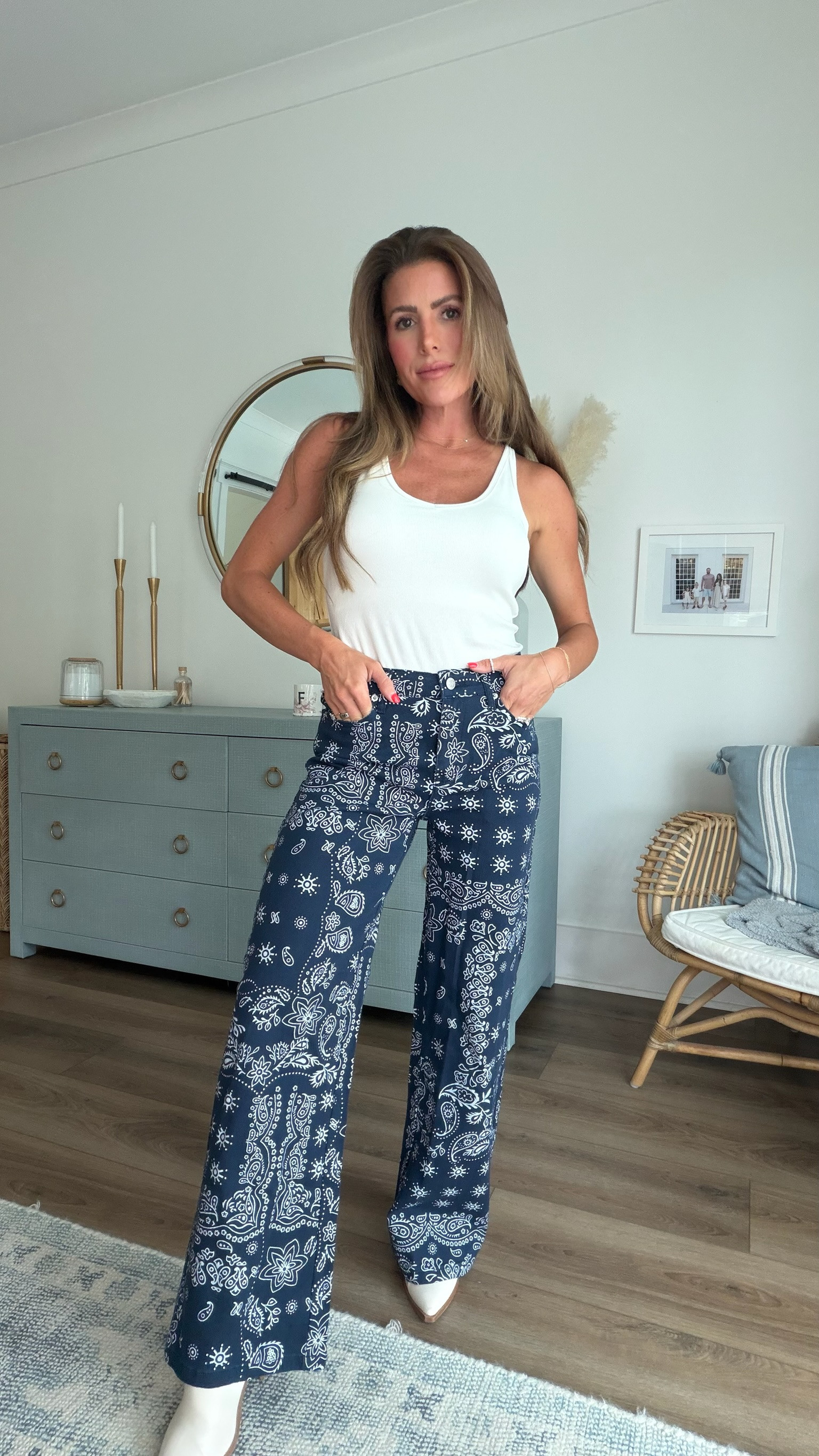 Loving these printed pants for a chic yet relaxed look.

Floral print, wide leg, high waist, vintage denim, casual chic, comfy and stylish, summer outfit, trendy jeans 

 #LTKootd #LTKPetite