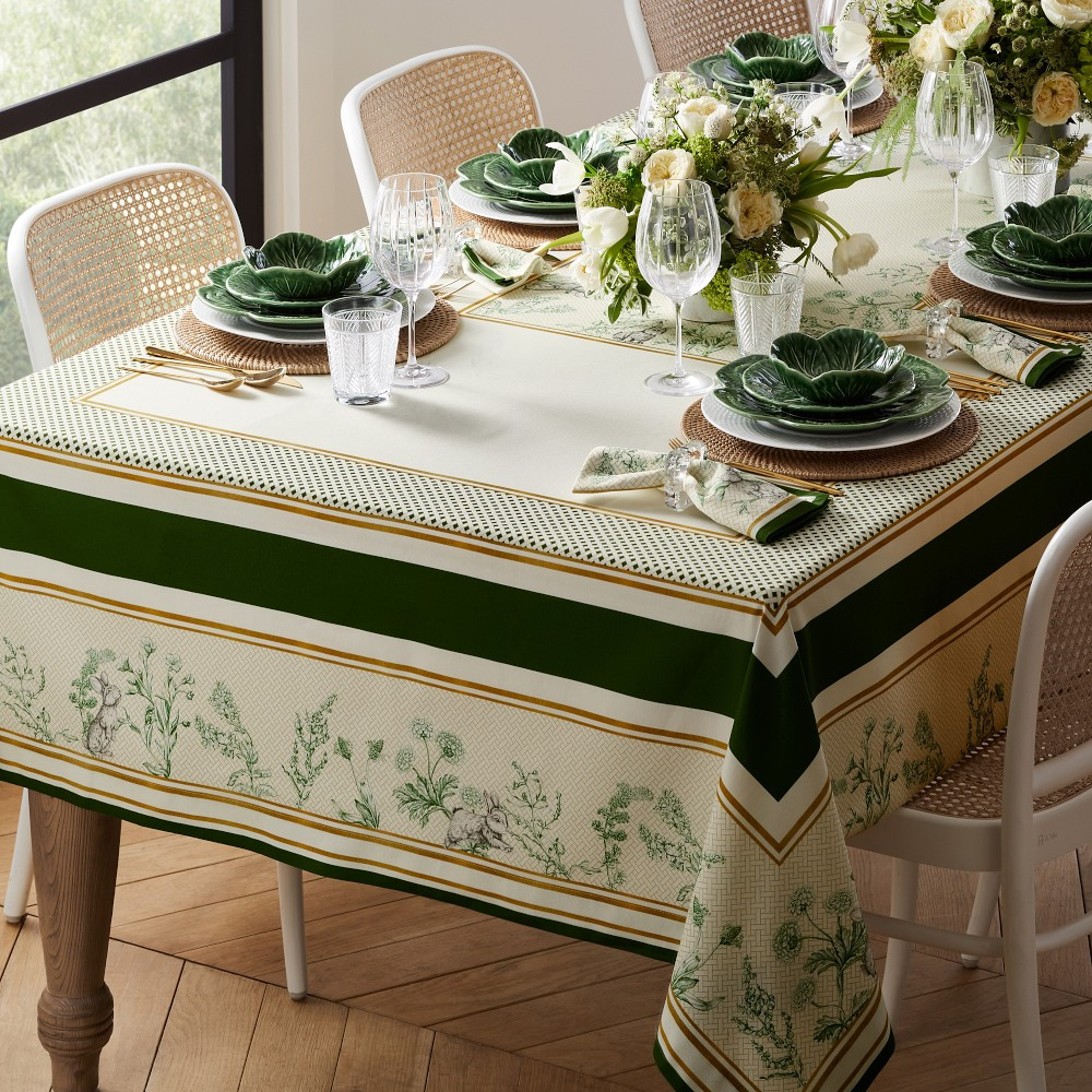 Garden Lattice Tablecloth, 70"x108" | Williams-Sonoma