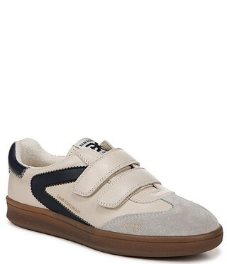 Talia Gum Sole Leather and Suede Dual Strap Street Sneakers | Dillard's