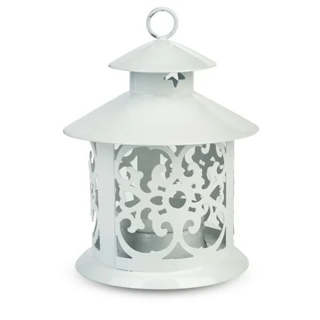 Fantado 5'' White Round Hurricane Candle Lantern by PaperLanternStore | Walmart (US)