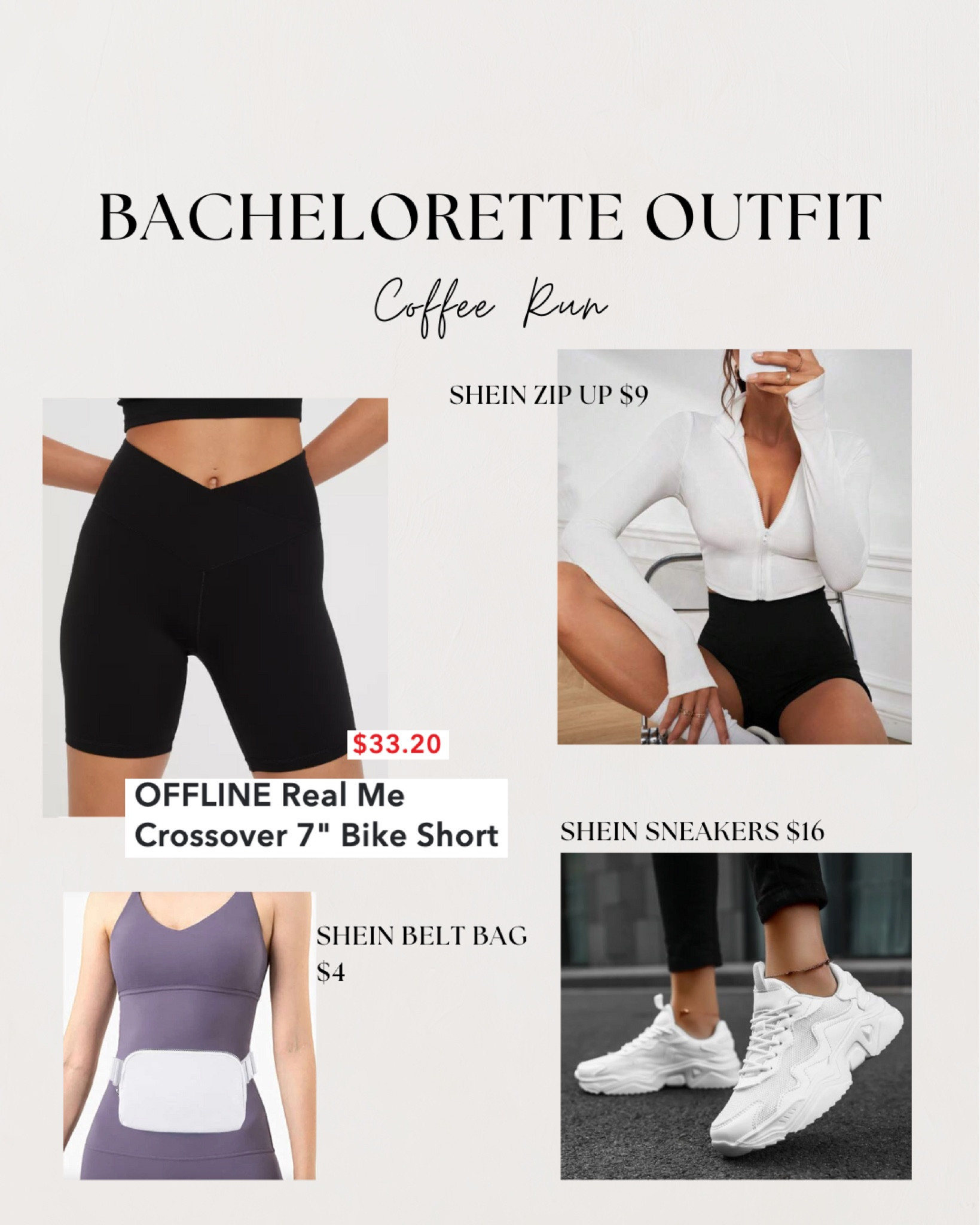 Bachelorette outfit: morning coffee run! Love this outfit for taking a morning walk at the beach  

#LTKmidsize #LTKfitness #LTKfindsunder50