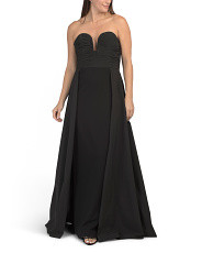 Strapless Pleated Gown | Formal Dresses | Marshalls | Marshalls