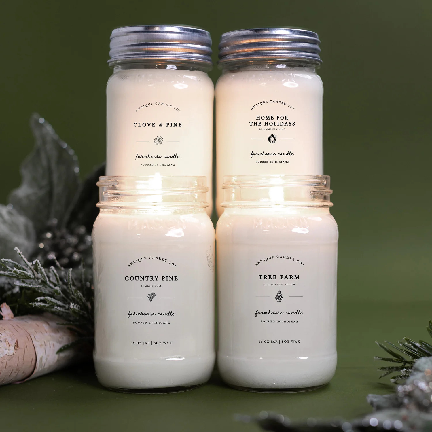 Evergreen Bundle of Four - Antique Candle Co.®️ | Antique Candle Co.