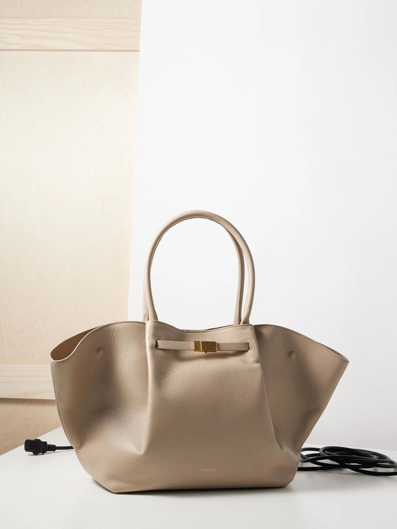 New York grained-leather tote bag | DeMellier | Matches (US)
