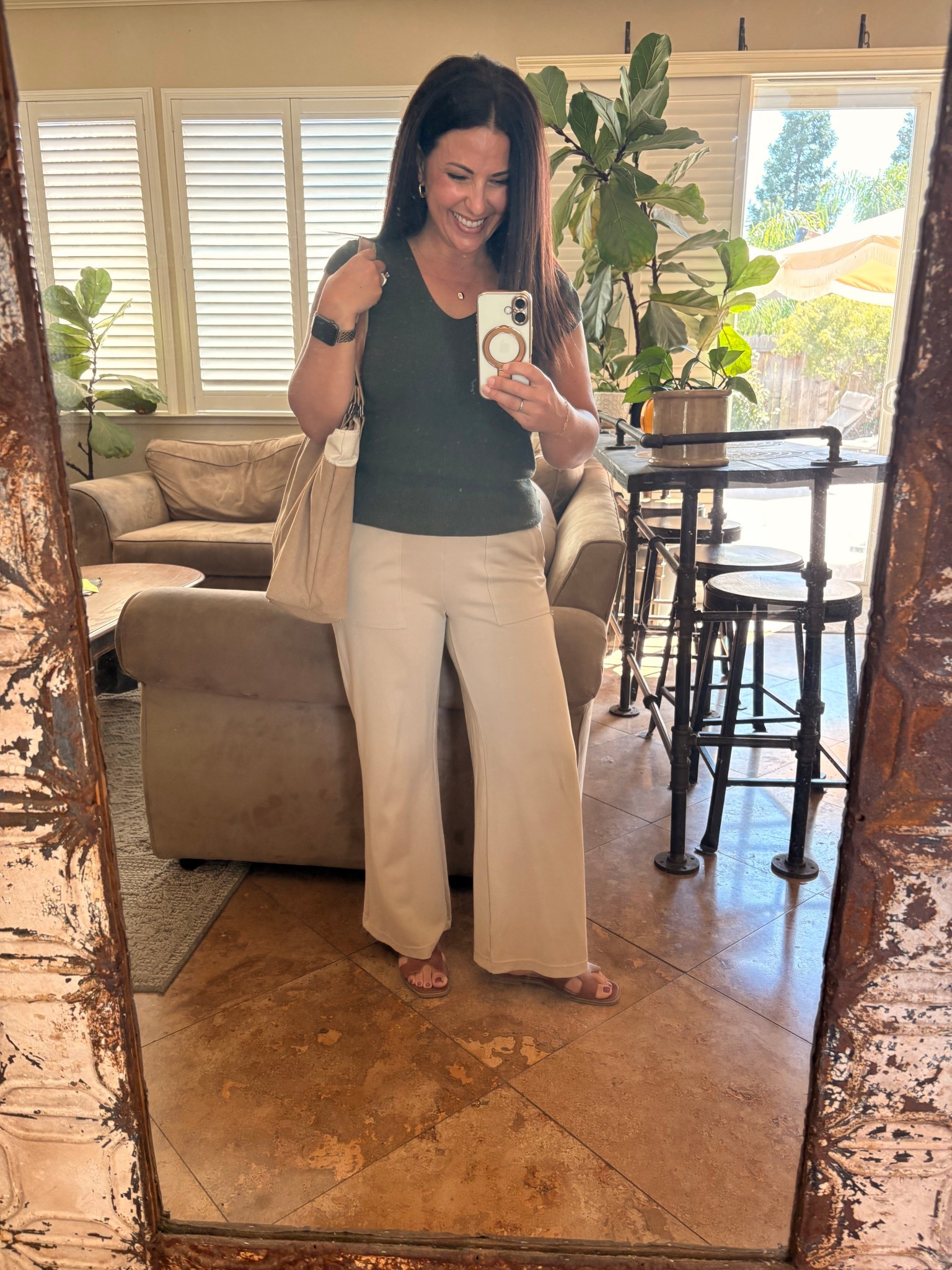 It’s still 100° but technically fall! Wearing some favorite workwear office pieces, my summer sweater is a few seasons old from Loft. My wide leg trousers are a favorite wardrobe staple, I also have them in black. Petite friendly and very cozy. I’m wearing a small 26” inseam.
Teacher style


#LTKPetite #LTKWorkwear #LTKOver40
