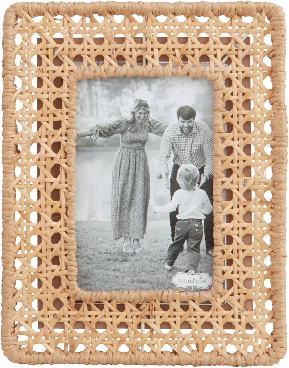 Mud Pie Small Woven Cane Frame; 9" X 7" | Amazon (US)