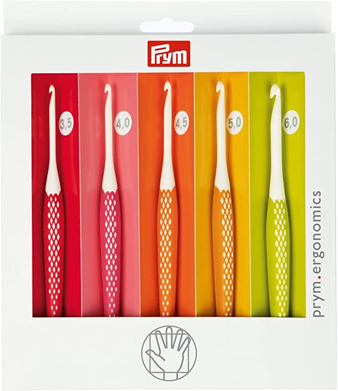 Prym Crochet Hook for Wool Ergonomics 3.50-6.00 mm x 1 Set, Multi, One Size | Amazon (US)