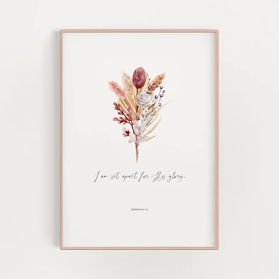 I Am Set Apart for His Glory Jeremiah 1:5 Little Girl Boho | Etsy | Etsy (US)