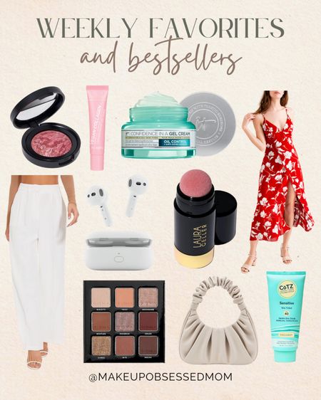 This week's favorites and bestsellers include a gel cream, an eyeshadow palette, a sunscreen, a red floral sleeveless midi dress, white trousers, and more!
#beautypicks #springfashion #travelessentials #midlifestyle

#LTKtravel #LTKstyletip #LTKbeauty