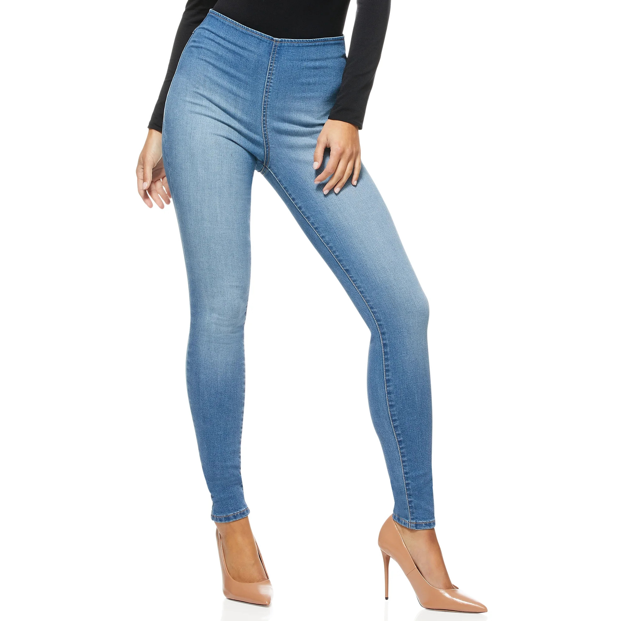 Sofia Jeans by Sofia Vergara Women’s Rosa Curvy High Rise Ankle Jeggings | Walmart (US)