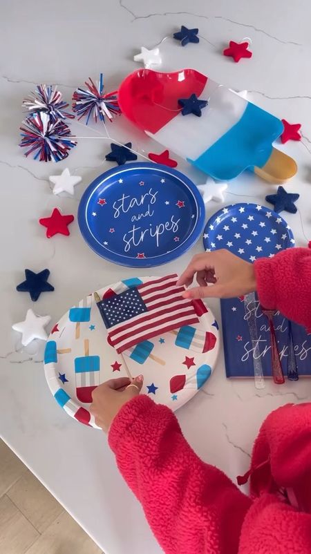 The cutest and most patriotic paper goods and decorations for your 4th of July celebrations coming up 🇺🇸 

Fourth of July decor, Fourth of July party, 4th of July party decor, patriotic plates, patriotic decorations, red white blue plates, American flag decorations, Walmart, Walmart find, Christine Andrew, Andrew home 

#LTKSeasonal #LTKHome #LTKFindsUnder50