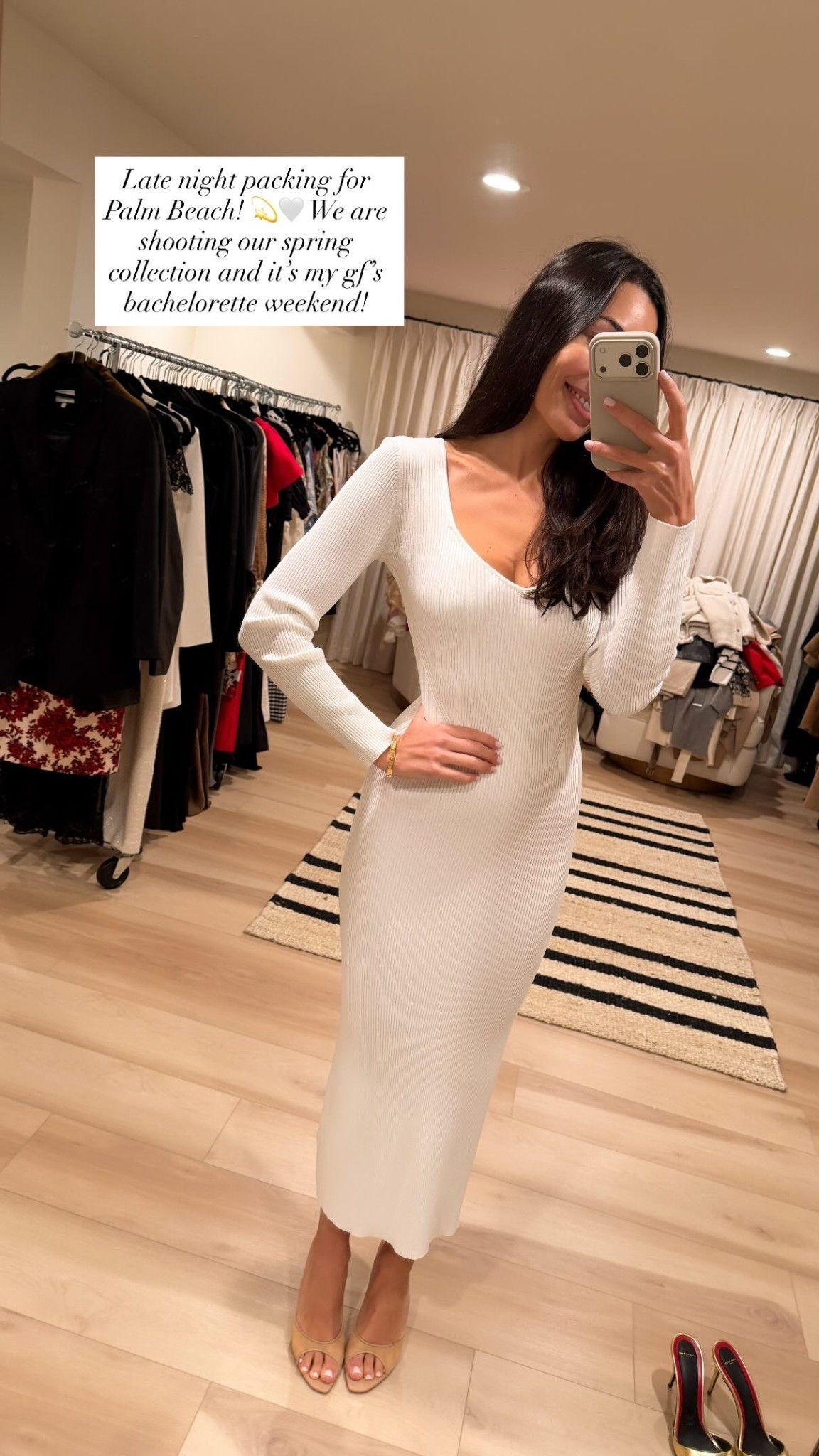 Date night outfit, bachelorette weekend, Palm Beach, ivory dress, winter white, wearing a size small! 

#LTKHoliday #LTKParties #LTKStyleTip