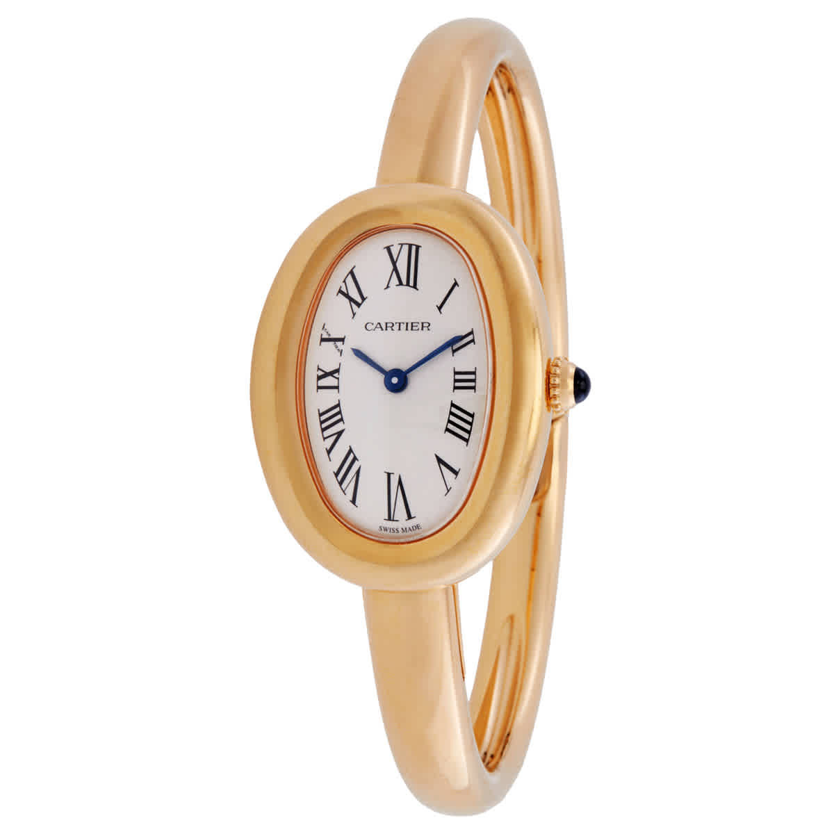 Cartier Baignoire Yellow Gold (Size 16) Silver Dial Ladies Watch WGBA0025 | Jomashop.com & JomaDeals.com