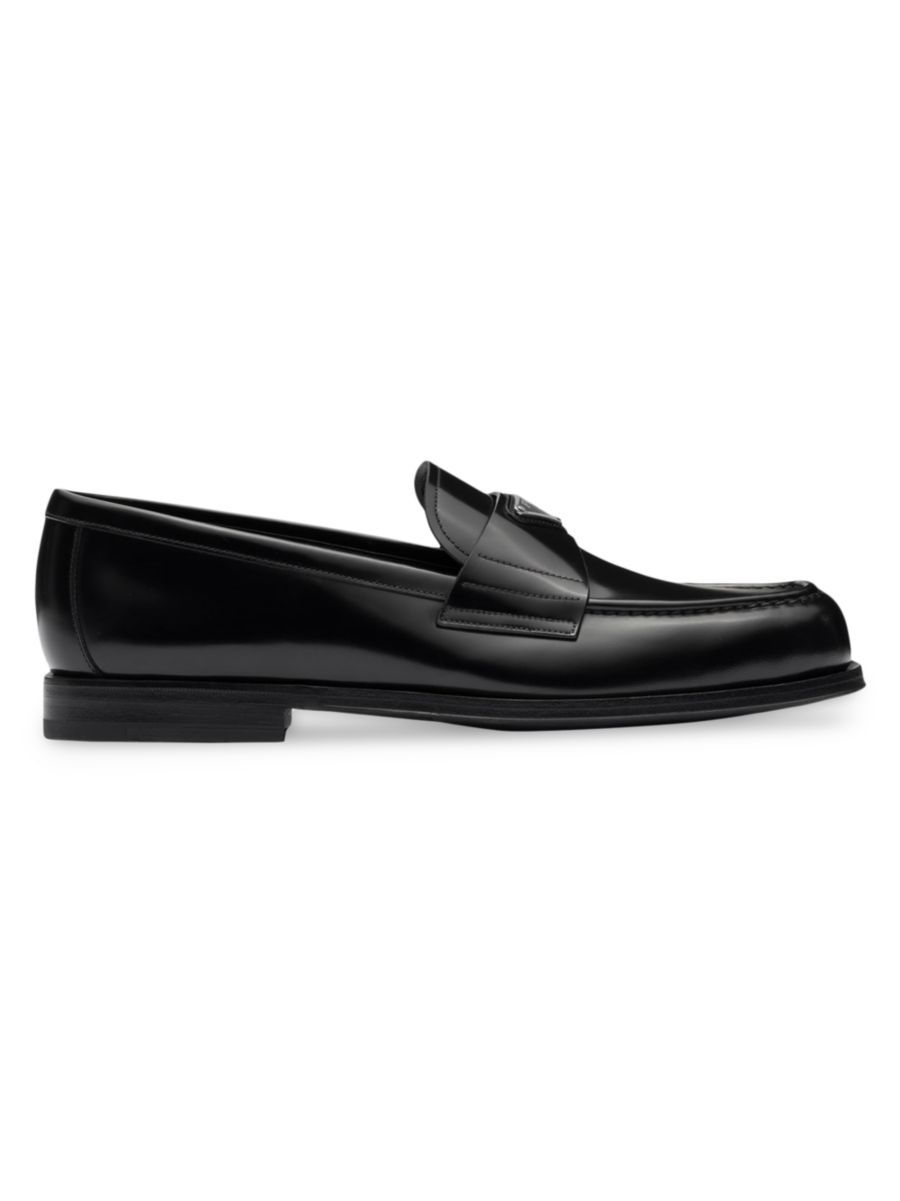 Brushed Leather Loafers | Saks Fifth Avenue