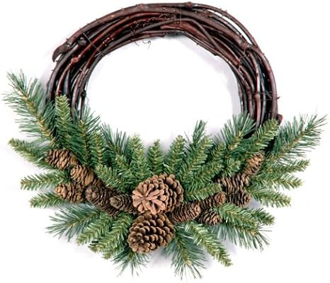 National Tree 16 Inch Pine Cone Grapevine Wreath (PC-16GV-1) | Amazon (US)