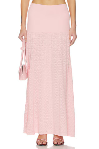4th & Reckless Avani Knit Skirt in Pink. - size S | Revolve Clothing (Global)