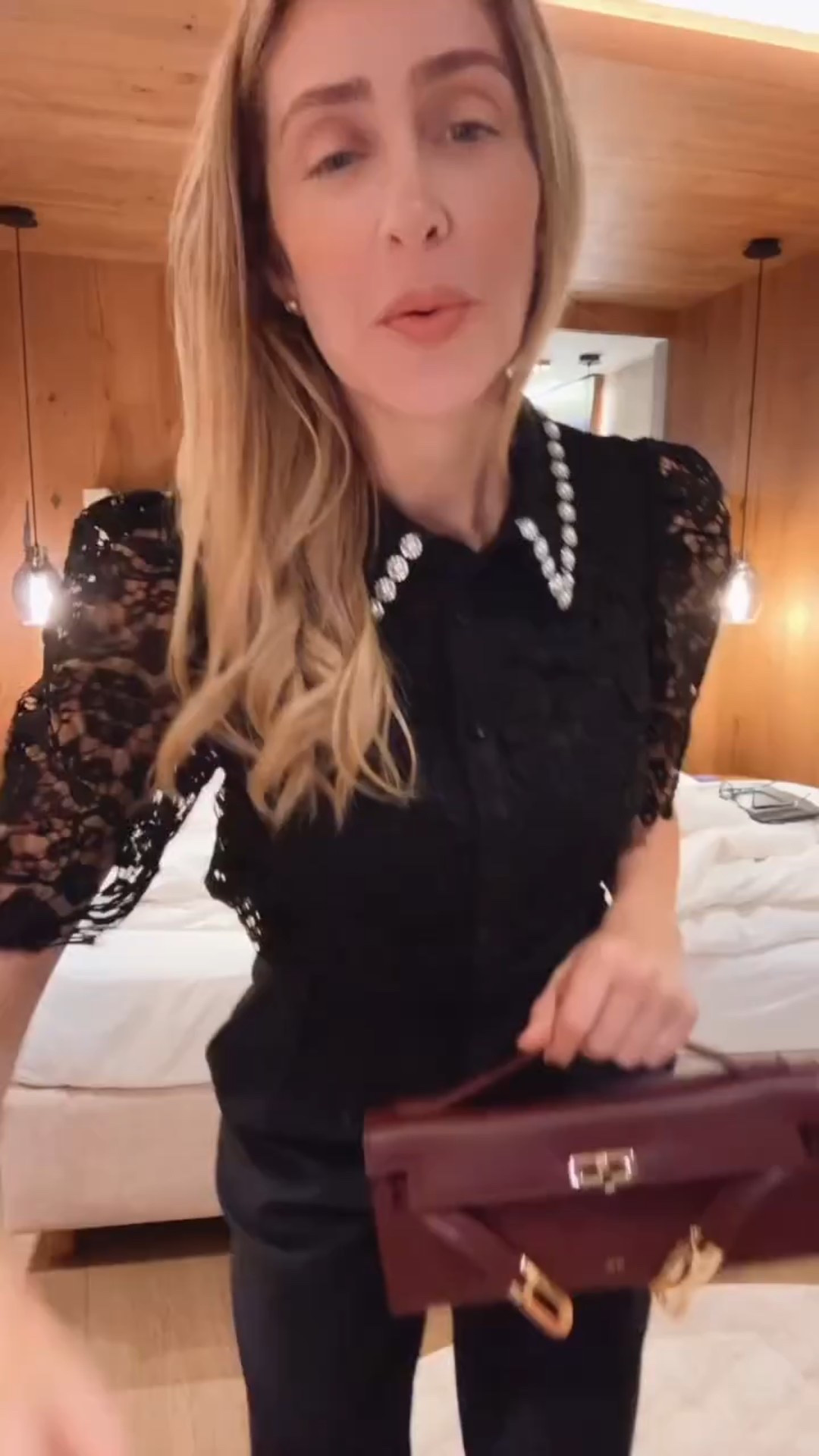 Gorgeous holiday / dinner outfit idea 
Beautiful lace top , wearing a size small 

#LTKTall #LTKOver40 #LTKHoliday