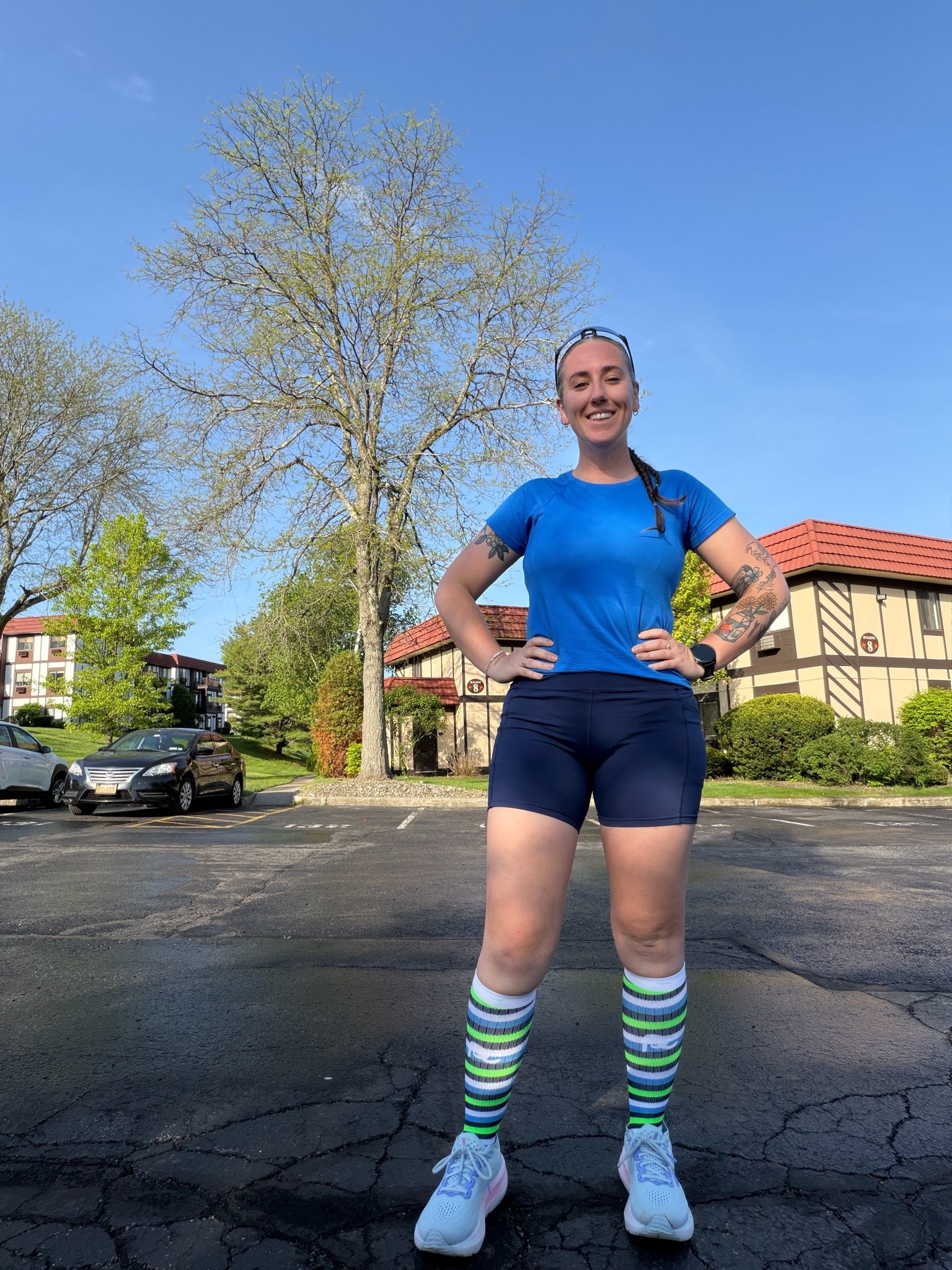 what a perfect morning for a run! 

socks are from ProCompression! 🌈

#LTKActive