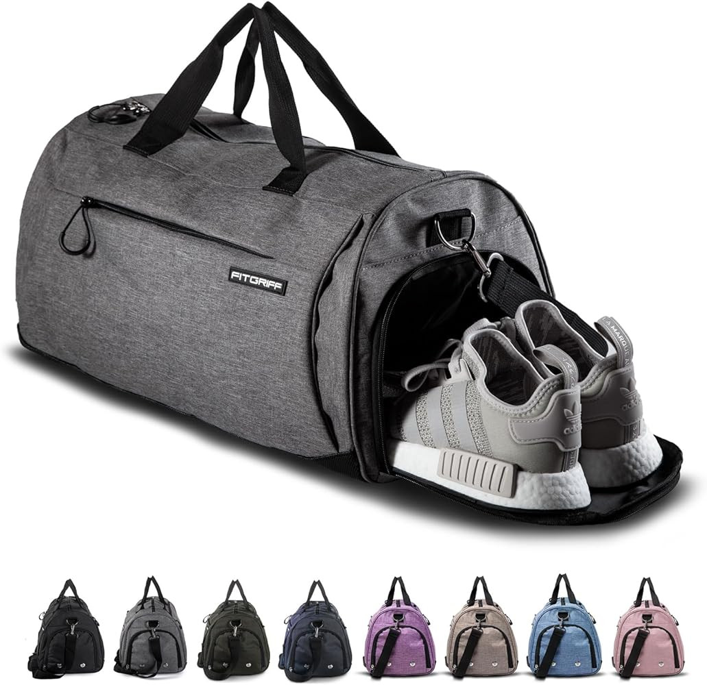 Fitgriff® Gym Bag for Men & Women with Shoe & Wet Compartment - Duffle Bag for Travel, Sports, F... | Amazon (US)