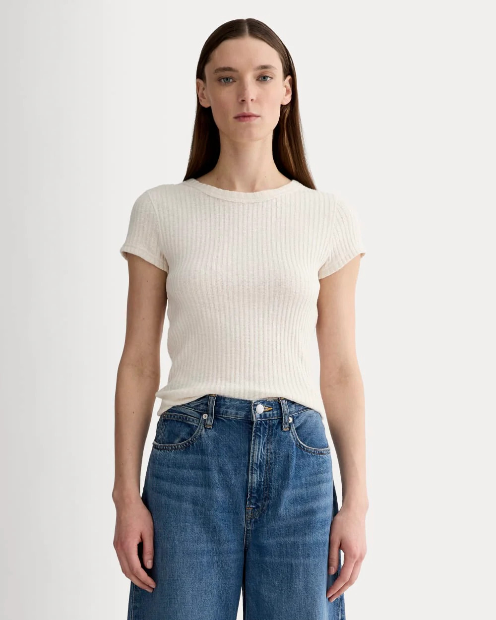 The Cozy Rib Tee | Bone | Everlane