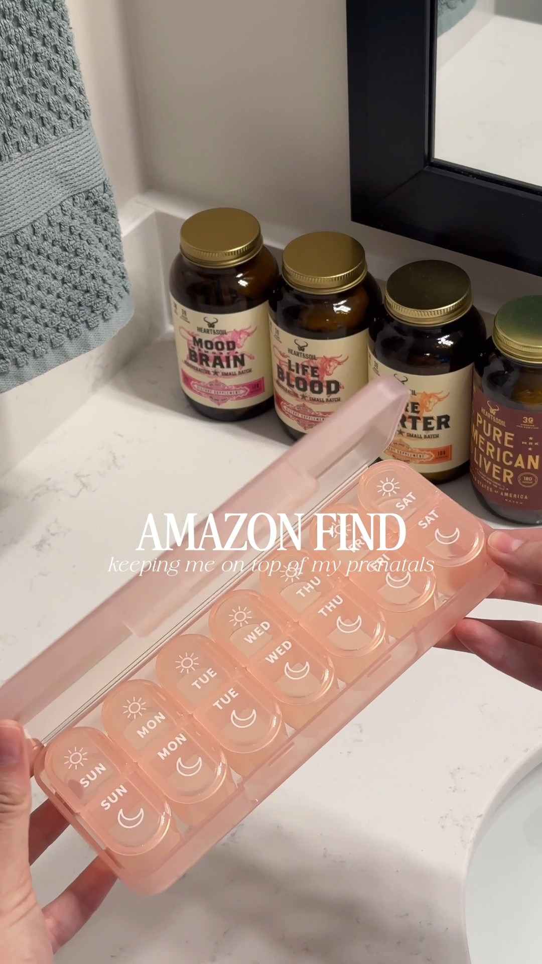 Bc I’m a sucker for less counter clutter but also need a reminder to take them 🙂‍↔️

Comment SHOP for the link to be sent to your dm 🔗

— pregnancy hack, prenatal pill organizer, aesthetic pill organizer, Amazon home find asmr | #asmr #pillorganizer #pregnant #sahm

#LTKmomlife #LTKdayinmylife #LTKselfcare