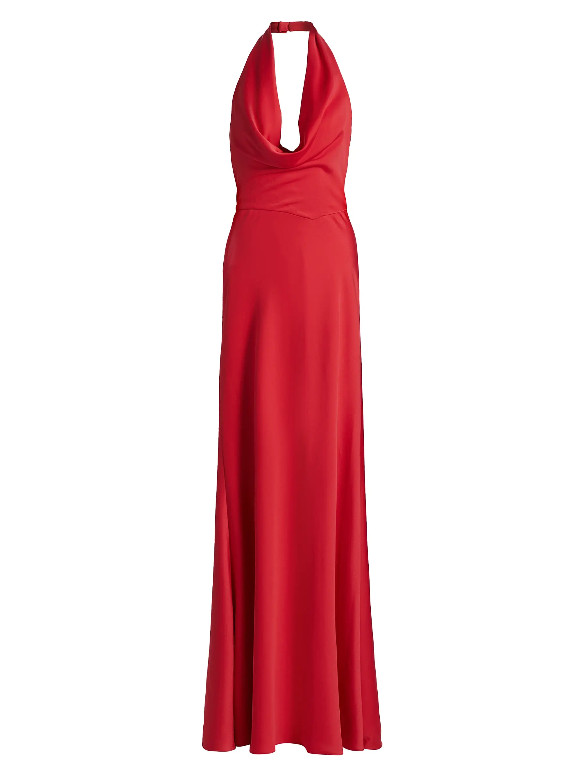 Marcheline Crêpe Halterneck Gown | Saks Fifth Avenue