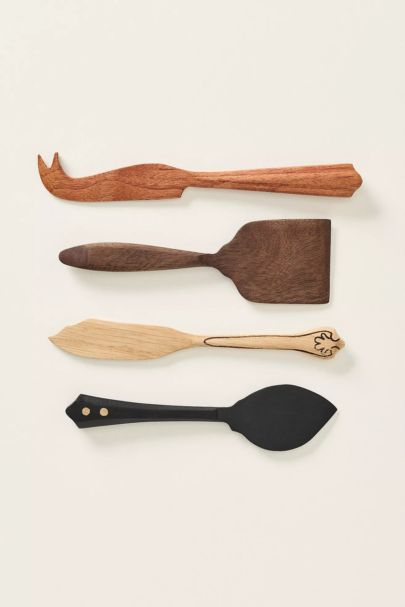 Romie Wood Spreaders, Set of 4 | Anthropologie (US)
