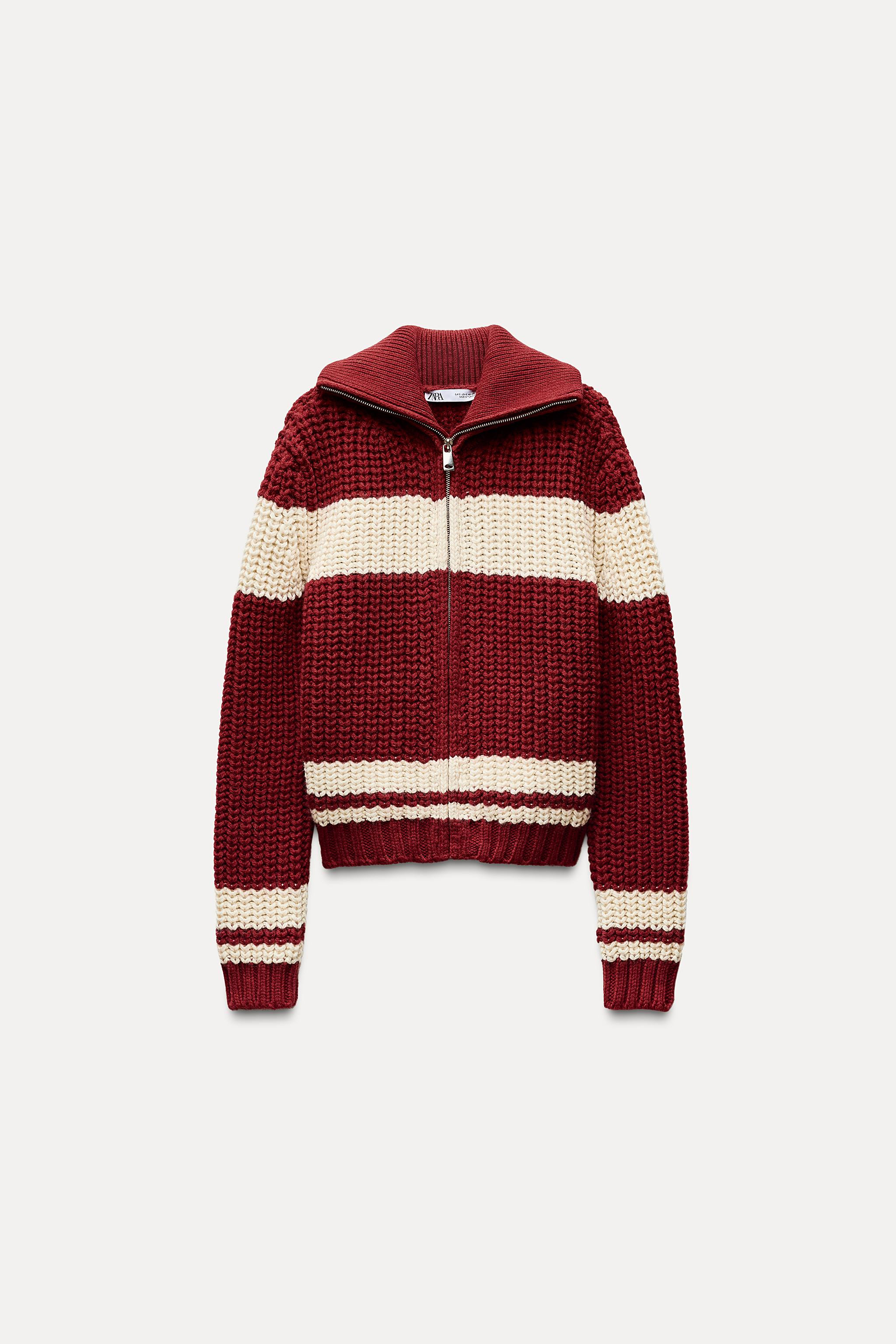 STRIPED KNIT CARDIGAN | Zara US