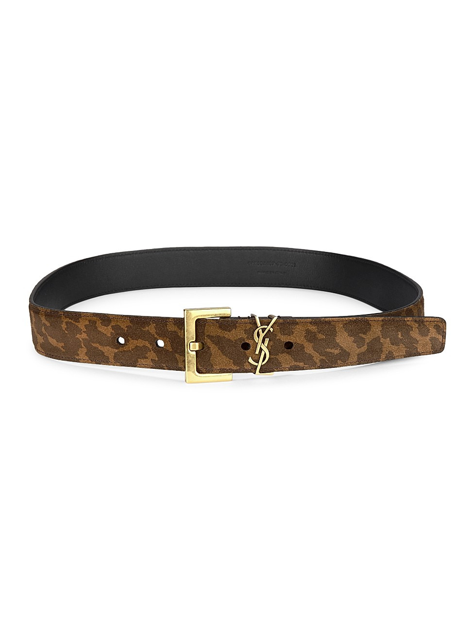 Leopard-Print Suede Belt | Saks Fifth Avenue